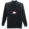 Long Sleeve Silk Touch Polo with Pocket Thumbnail