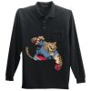 Long Sleeve Silk Touch Polo with Pocket Thumbnail
