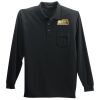 Long Sleeve Silk Touch Polo with Pocket Thumbnail