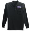 Long Sleeve Silk Touch Polo with Pocket Thumbnail