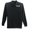 Long Sleeve Silk Touch Polo with Pocket Thumbnail
