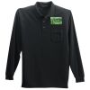 Long Sleeve Silk Touch Polo with Pocket Thumbnail