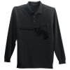 Long Sleeve Silk Touch Polo with Pocket Thumbnail