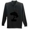 Long Sleeve Silk Touch Polo with Pocket Thumbnail