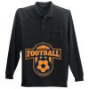 Long Sleeve Silk Touch Polo with Pocket Thumbnail