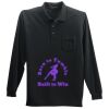 Long Sleeve Silk Touch Polo with Pocket Thumbnail