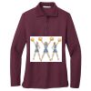 Women's Silk Touch Long Sleeve Polo Thumbnail
